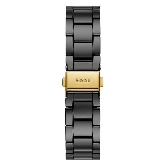 New GUESS Gold-Tone and Black Ceramic Multifunction Watch main image 6